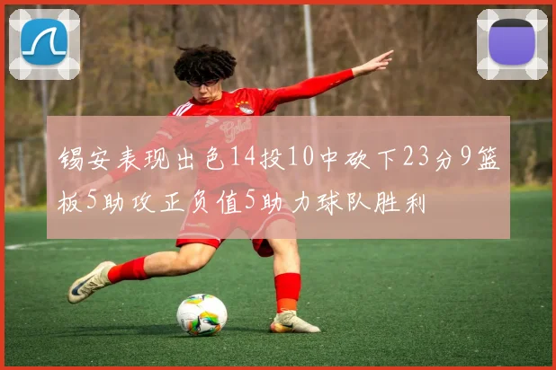 锡安表现出色14投10中砍下23分9篮板5助攻正负值5助力球队胜利